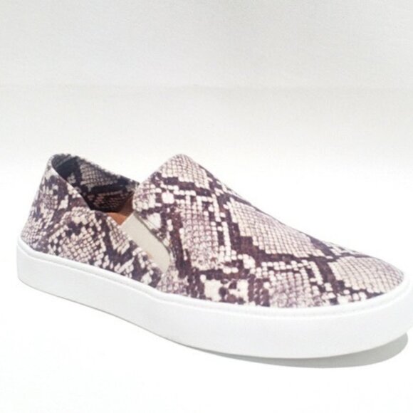 Steve Madden Fayna Snakeskin Print Slip On Sneakers 9 - Picture 3 of 16
